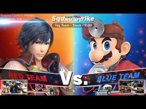 Reverse Aerial Rush Series Smash Ultimate Weekly Tournament at Kapow Comics Squad Strike Grand Final