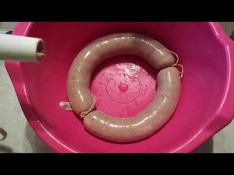 Semmelwurst selber,auch genannt Semmelsack,Сам Земмельвурст, также называемый хлебным мешком