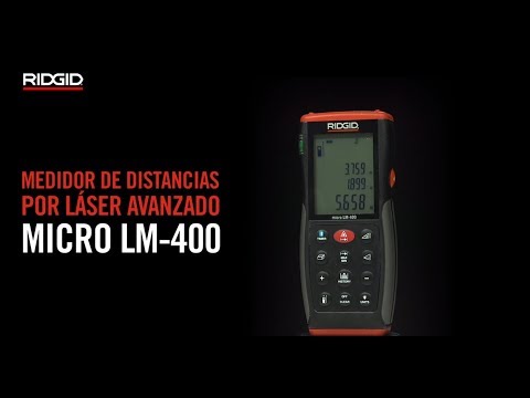 Medidor de distancia por láser RIDGID micro LM-400