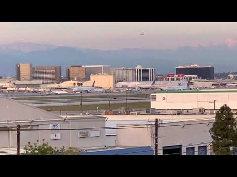 Lufthansa Airbus 340-600 reg. D-AIHI, LH 453, LAX-MUC, Take-off, 24 February 2019