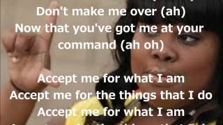 Glee - Don&#39;t Make Me Over (Lyrics)