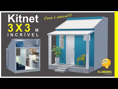 Kitnet 3 x 3 metros - Incrível 9m²/Totalmente térreo/Kitnet de baixo custo