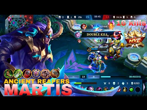 Martis | Solo Rank Gameplay | Tamil Nadu No.1 Martis | Best Build 2022 | mobile legends bang bang.