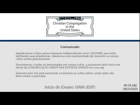 PRIMEIRO ENSAIO REGIONAL CCB ON LINE - 23/08/2020