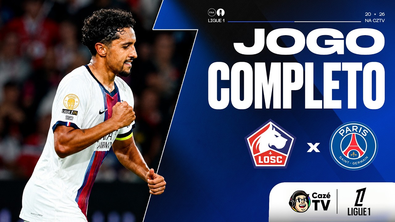 JOGO COMPLETO:  LILLE X PSG | LIGUE 1 26/27 | 2ª RODADA