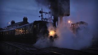 preview picture of video 'O&K No. 1 departs from Downpatrick after dark - 15th December'