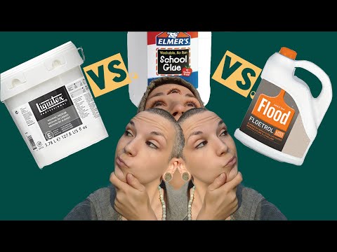 Acrylic Pouring Mediums/ Liquitex vs. Floetrol vs. Glue