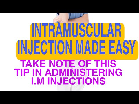 #OSCE VIDEO# SIMPLIFIED INTRAMUSCULAR INJECTION.