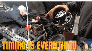 Ignition timing problems 1970 Chevy C10 running rough starting hard 327 small block HEI distributor