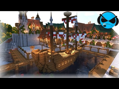 EPIC Medieval Ship Build in Minecraft!