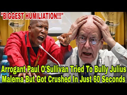DON'T YOU DARE TRY THAT NONSENSE WITH US - Julius Malema Just Dismantled Paul O'Sullivan Arrogance
