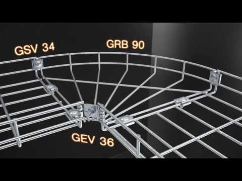 Монтаж проволочных лотков ОБО Беттерманн GR-Magic