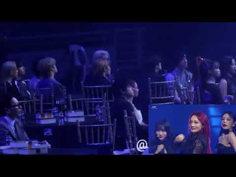 Stray kids reaction to Dreamcatcher 'OOTD' at the aaa 2023