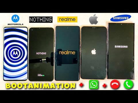 Boot Animation + WhatsApp + Incoming Call Moto & Nothing Phone & Realme & iPhone & Samsung Note 20U