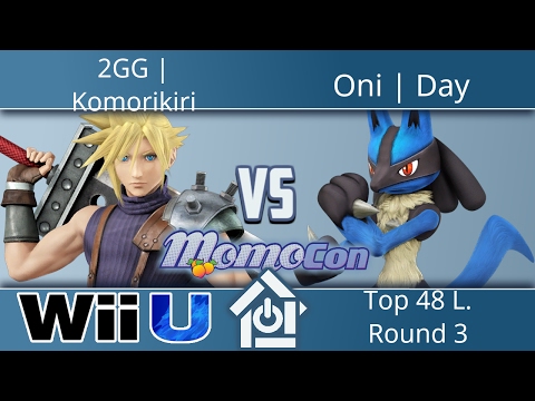 Momocon 2017 - 2GG | Komorikiri (Cloud) vs Oni | Day (Lucario) - Smash 4 Top 48 L. Round 3