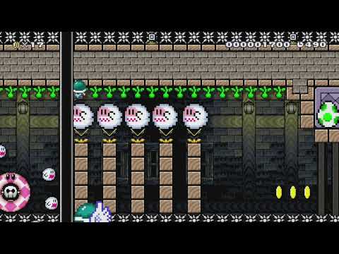 おばけやしきコースター/Ghost　Coaster by タチハヤ - Super Mario Maker - No Commentary 1bq