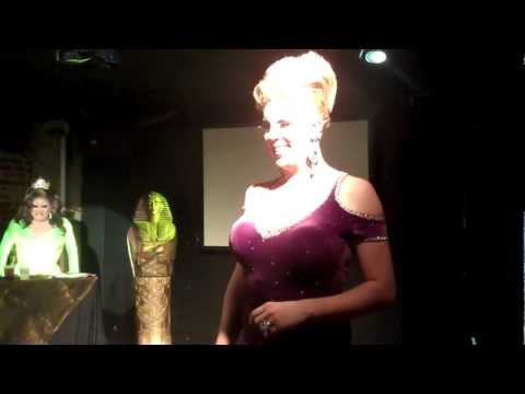Diamond Dior modeling evening gown for Miss NWAR America 2013 @ Club Push