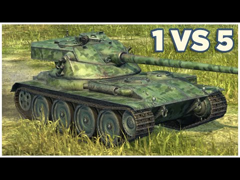Bat Chatillon 25 t AP WoT Blitz • 1 vs 5 Gameplay