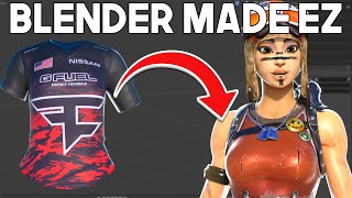 How to add jerseys to fortnite skins? (Blender) *Easy*