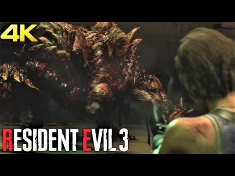 Resident Evil 3 Remake - Nemesis 2nd Form Fight Part 9 (4K 60FPS HDR Gameplay)