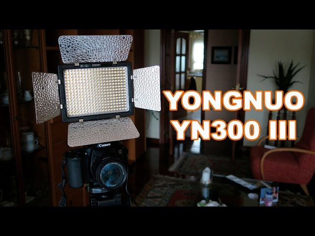 Vídeo relacionado con YONGNUO YN-300 III LED Luz de Cámara Videocámara Temperatura 3200k-5500k Ajustable Color con Remoto IR