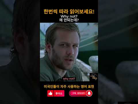 Why not? 왜 안되는데? | 미국인들이 자주 사용하는 표현 #64 | 영어회화, 실전영어회화