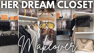 HERS DREAM CLOSET COMPLETE MAKEOVER | MY DREAM CLOSET TRANSFORMATION | DREAM CLOSET ORGANIZATION