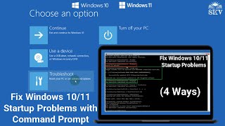 How to Fix Windows 10/11 Startup Problems using Command Prompt (Complete Tutorial) | 4 Ways to Fix