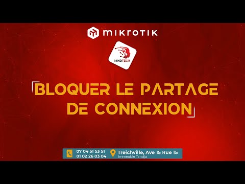MikroTik - Bloquer le partage de connexion - MINDTECH