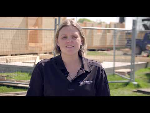 New Christchurch Show Home. Building An Eco Home Of Solid Timber. Bottom Plates, Erecting The Walls.