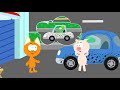 Поросёнок дорога и гудрон - Котёнок и автомойка - Мультфильмы мультики для детей малышей