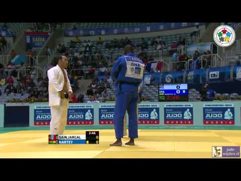 Judo 2013 World Championships Rio de Janeiro: Sainjargal (MGL) - Nartey (GHA) [-73kg]