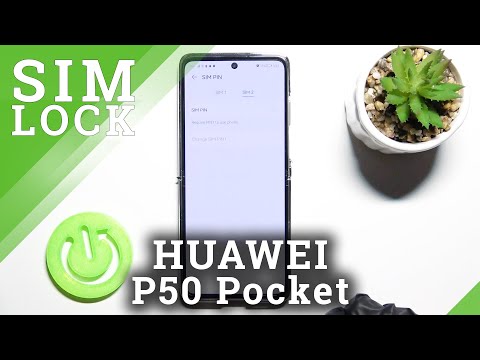 How to Lock the SIM Card via SIM PIN on HUAWEI P50 Pocket | Protecting the SIM Card