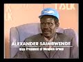 ADAMSON MUSHALA VICE PRESIDENT SAIMBWENDE SPEAKS ZNBC 1996