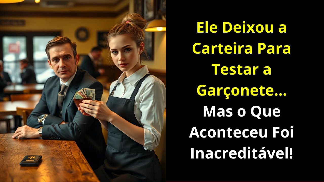 Ele Deixou a Carteira Para Testar a Garçonete.Mas o Que Aconteceu depois Foi Inacreditável...