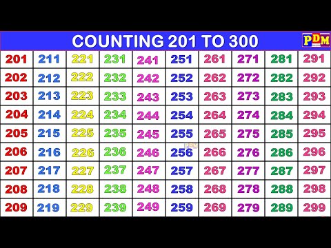 counting 201 to 300 | Math counting 201 to 300 | counting numbers 201 to 300 | Pronounce Numbers