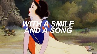 with a smile and a song from snow white (lyric video)
