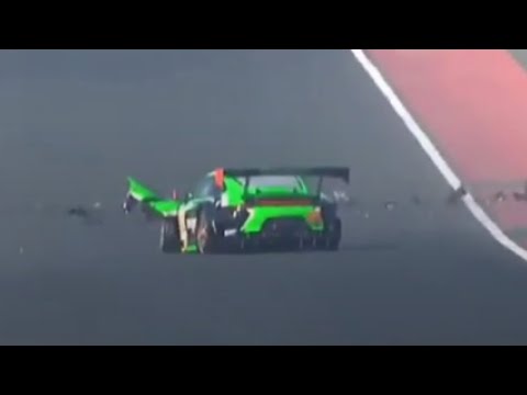Philipp Sager HARD Crash - 2023 4 Hours Of Dubai Qualifying