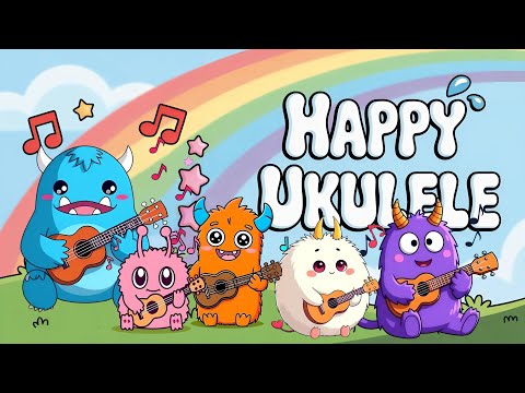 Happy Ukulele Music with The Tooty Tots 2 | Morning Music for Classroom 🌞 Playground Music for Kids🎈