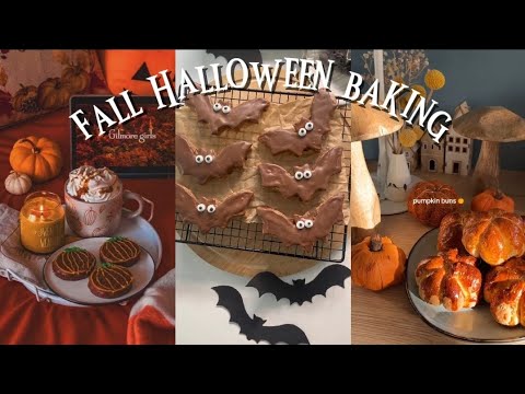 fall baking compilation | Halloween baking | baking compilation titkok 🎃🧁🍂