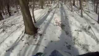 preview picture of video 'YFZ450X - QUICK SNOW RIDE - TREVORTON - SHAMOKIN PA 1-11-15'