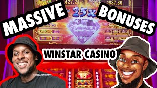 WOW!!! COLOSSAL BONUS WINS ON 88 FORTUNES DIAMONDS AT WINSTAR! #slots #winstar #gambling #slot
