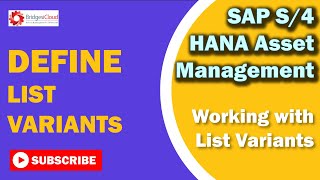 SAP EAM Tutorial-Part 19: How to Define List Variants in SAP PM