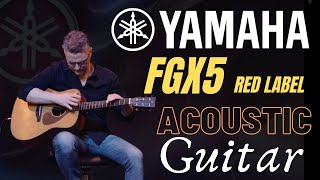 Video thumbnail for Yamaha FGX5 Red Label Acoustic Guitar by Massimiliano Cona