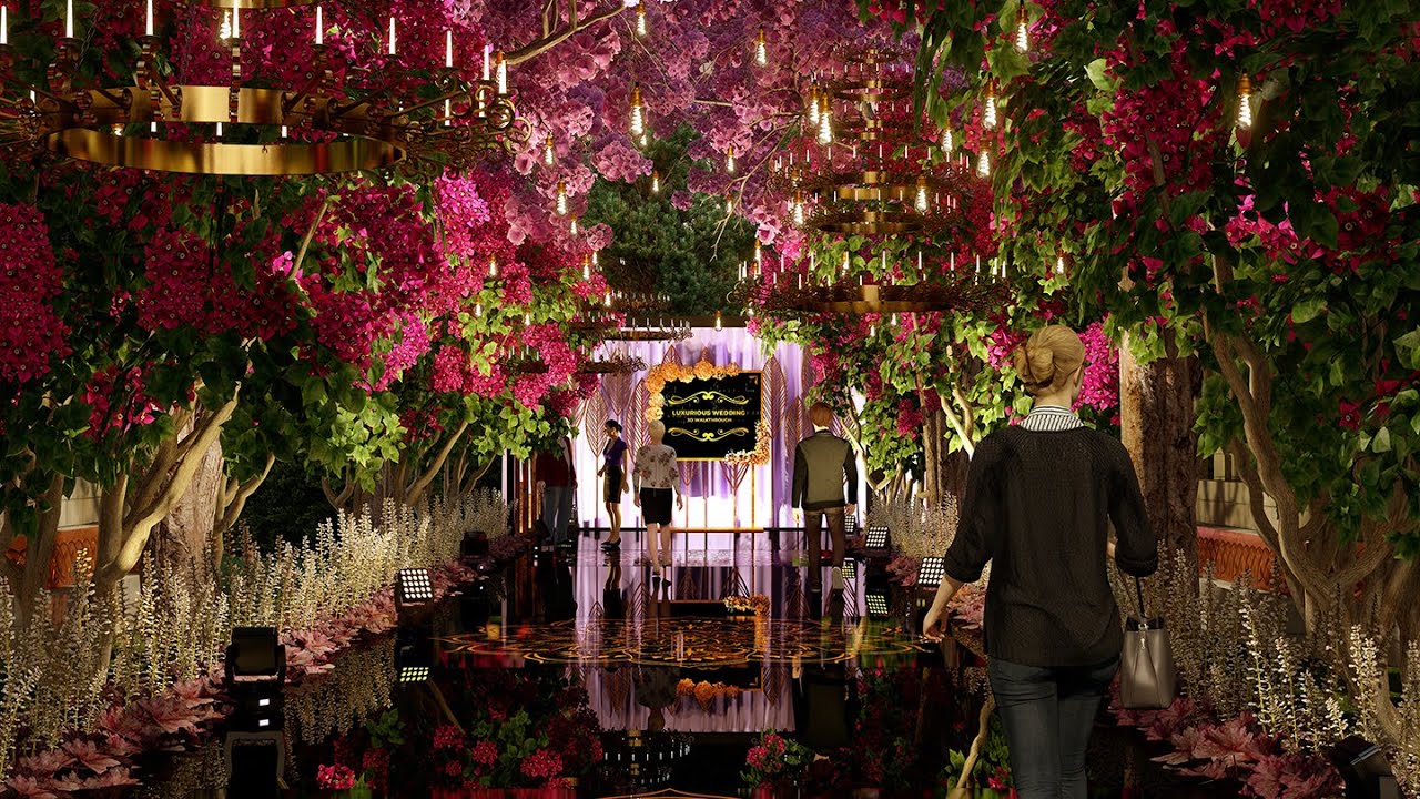 Top Royal | Luxury Wedding Concept Presentation 3d Rendering, Indian Wedding Decor.