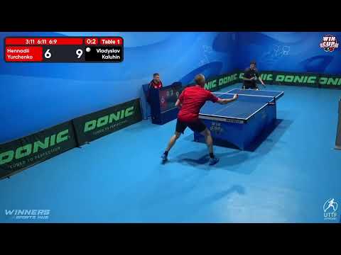 22:00 Hennadii Yurchenko 0 - 3 Vladyslav Kaluhin West 5 WIN CUP 25.10.2022 | TABLE TENNIS WINCUP