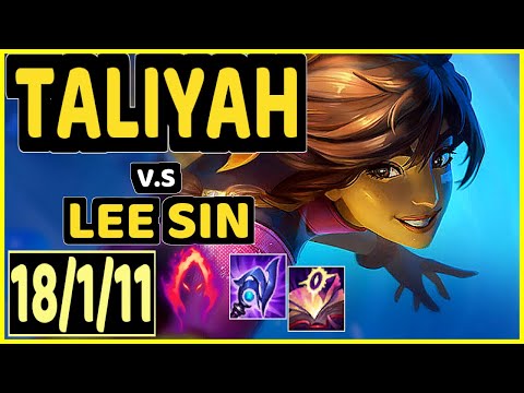 RIVER (TALIYAH) vs LEE SIN - 18/1/11 KDA JUNGLE CHALLENGER GAMEPLAY - KR