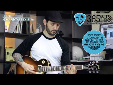Lick 95/365 - Heavy Rhythm Lick in Dm | 365 Guitar Licks Project