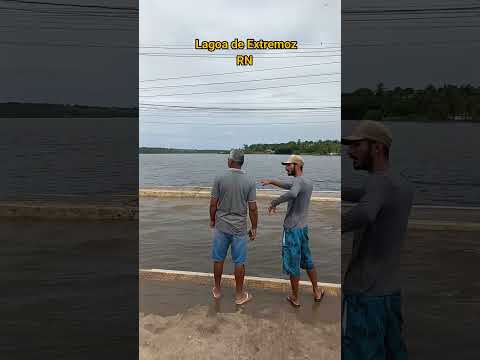 Pelas trilhas do RN.  Lagoa de Extremoz  muita chuva a Lagoa veio a transbordar. #Pelastrilhasdorn