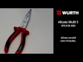 Miniatura vídeo do produto Alicate de Bico Multifuncional Multi-5 7" - Wurth - 071401 650 - Unitário